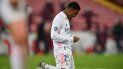 El delantero brasileño del Real Madrid Rodrygo reacciona con el pitido final durante el partido de vuelta de los cuartos de final de la Liga de Campeones de la UEFA entre el Liverpool y el Real Madrid El delantero brasileño del Real Madrid Rodrygo reacciona con el pitido final durante el partido de vuelta de los cuartos de final de la Liga de Campeones de la UEFA entre el Liverpool y el Real Madrid