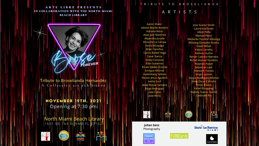 La muestra Brose Forever en honor a la&nbsp;actriz Broselianda Hernández se podrá visitar en la biblioteca de North Miami Beach.