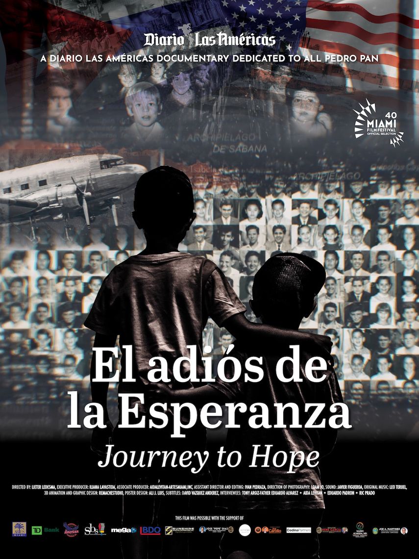 Cartel del documental El adiós de la esperanza, seleccionado para el Festival de Cine de Miami.&nbsp;