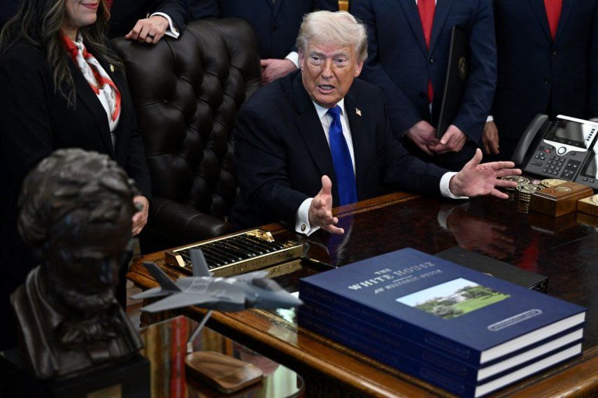 El presidente Donald Trump en la Casa Blanca.