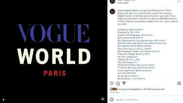 La revista de moda Vogue celebra su desfile anual Vogue World con temática deportiva por los Juegos Olímpicos.&nbsp;