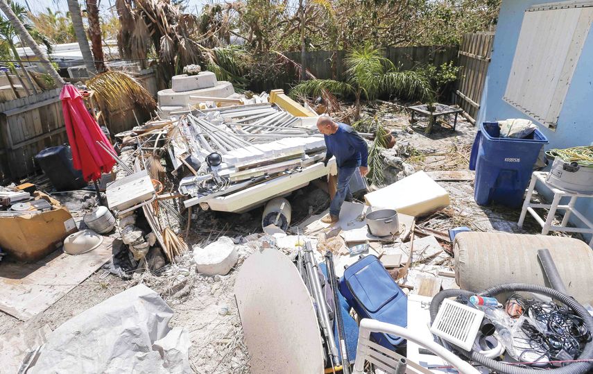 Destrucción dejada por el huracán Irma, que golpeó de manera especial a Los Cayos de la Florida, en septiembre de 2017.&nbsp;