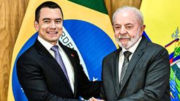 Presidente de Ecuador, Daniel Noboa, y su par de Brasil, Luiz Lula da Silva se reunieron en Brasilia 