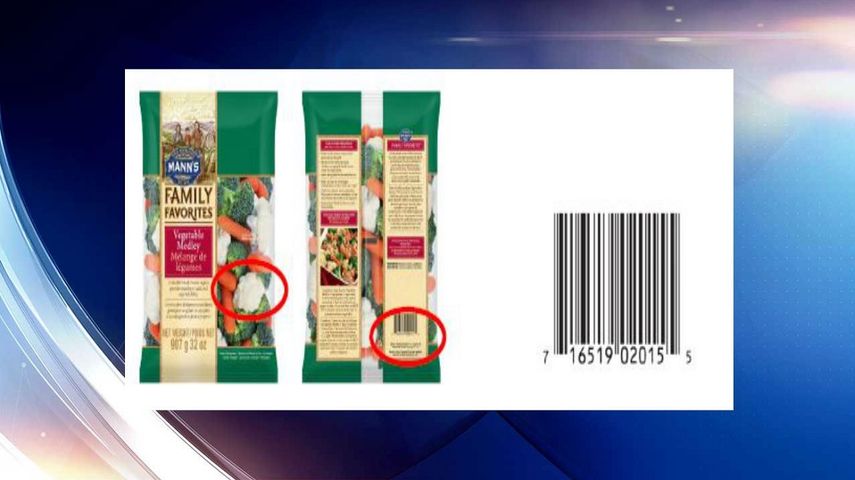 Algunos de los productos retirados.