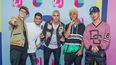 El grupo musical CNCO posa a su llegada a la alfombra roja de los Premios Juventud 2018, en el Watsco Center, en la ciudad de Coral Gables, en Florida (Estados Unidos). El grupo musical CNCO posa a su llegada a la alfombra roja de los Premios Juventud 2018, en el Watsco Center, en la ciudad de Coral Gables, en Florida (Estados Unidos).
