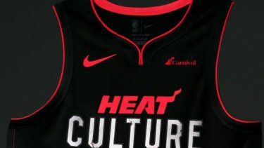 El nuevo uniforme City Edition 2023-24 del Heat de Miami para el torneo Play-In de la NBA&nbsp;
