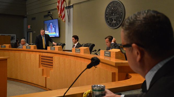 Vista parcial de la Comisión de Miami.