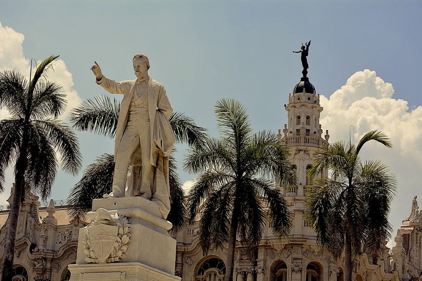 Estatua de José Martí en La Habana, Cuba.&nbsp;