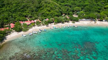 Una de las playas cristalinas del parque El Tayrona.&nbsp;