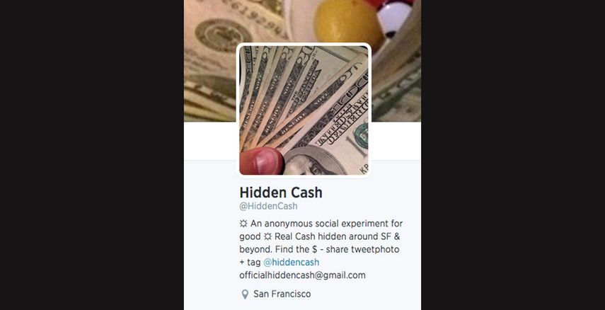 El perfil de Hidden Cash en Twitter. (Twitter)