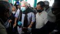 El expresidente de Panamá, Ricardo Martinelli, llega a la corte rodeado de prensa para el inicio de un nuevo juicio en la Ciudad de Panamá, el miércoles 21 de julio de 2021. Martinelli enfrenta un proceso por presunta escucha clandestina de rivales políticos y periodistas durante su administración (2009-2014), el mismo caso por el que fue absuelto en 2018. El expresidente de Panamá, Ricardo Martinelli, llega a la corte rodeado de prensa para el inicio de un nuevo juicio en la Ciudad de Panamá, el miércoles 21 de julio de 2021. Martinelli enfrenta un proceso por presunta escucha clandestina de rivales políticos y periodistas durante su administración (2009-2014), el mismo caso por el que fue absuelto en 2018.