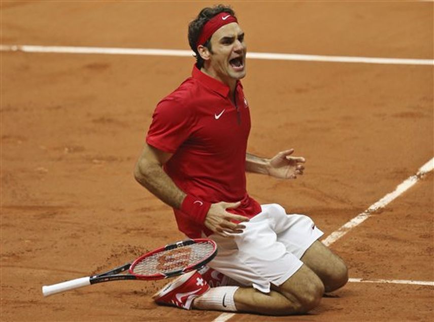 Federer ganó dos de los puntos del cuadro suizo. (AP)