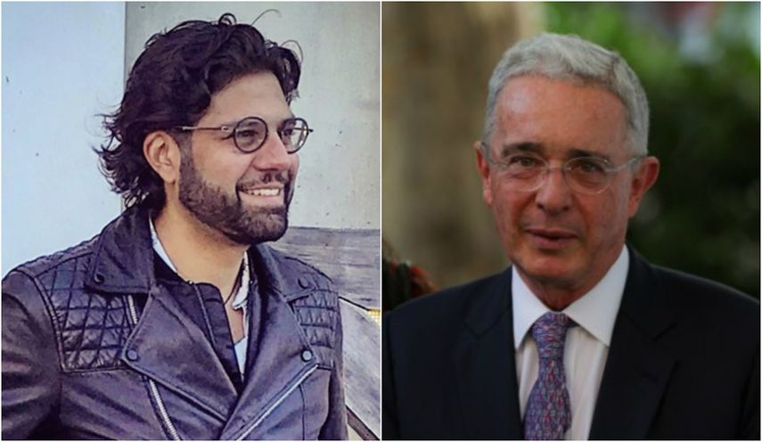 De izquierda a derecha,&nbsp;Armando Regil Velasco, y el expresidente &Aacute;lvaro Uribe.&nbsp;