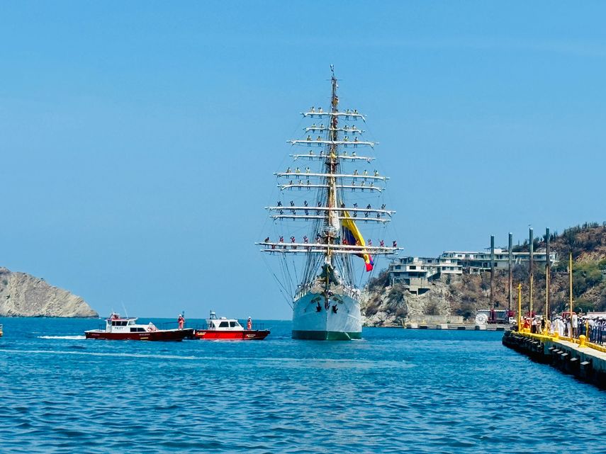 Buque Escuela ARC Gloria, Santa Marta, Colombia.&nbsp;