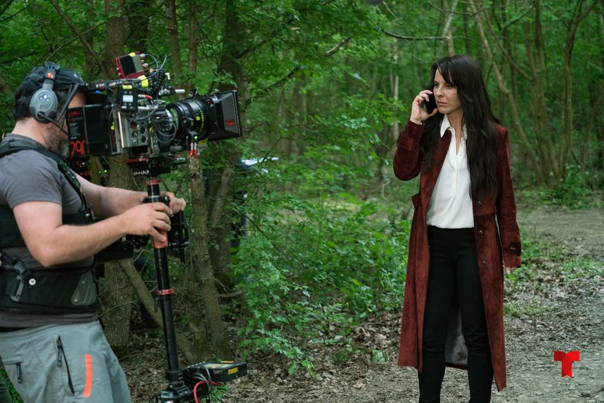 Kate del Castillo graba una escena de la segunda entrega de La Reina del Sur.&nbsp;