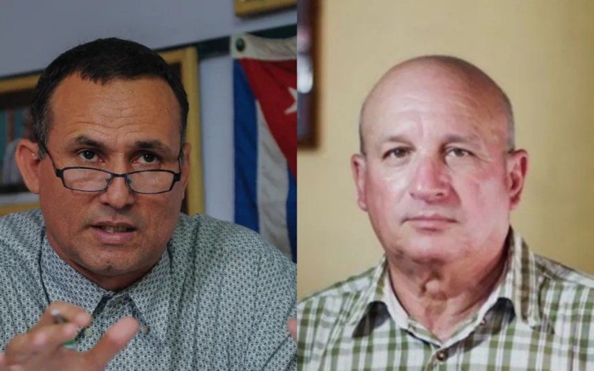 Los opositores cubanos José Daniel Ferrer y Félix Navarro.