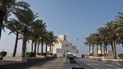 Una vista exterior del Museo de Arte Islámico de Doha, en Catar, durante su reapertura el 4 de octubre de 2022, luego de un año de proyecto de mejora de las instalaciones y la reimaginación y reinstalación de las galerías de su colección permanente.