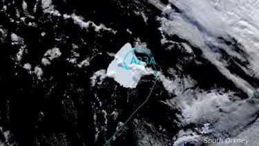 El megaiceberg A23a se escapa después de meses en el vórtice oceánico.