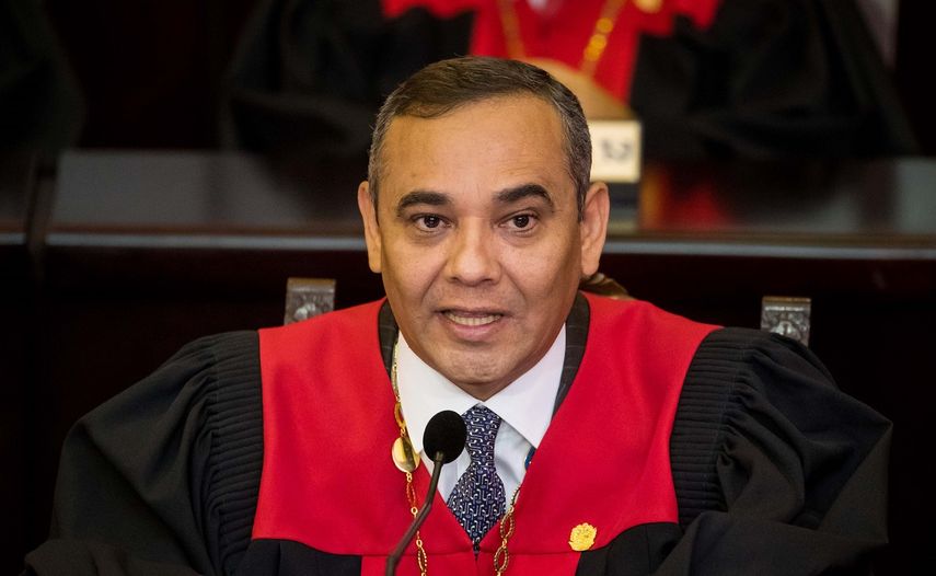 Maikel Moreno, presidente del Tribunal Supremo de Justicia designado por el régimen de Nicolás Maduro.