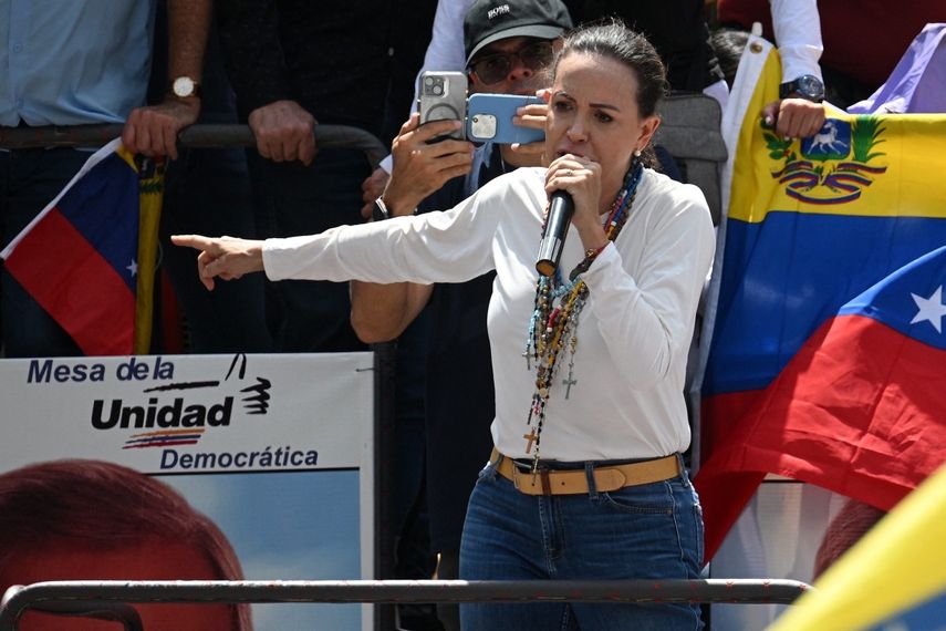 María Corina Machado, líder de la oposición de Venezuela.&nbsp;