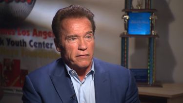 Arnold&nbsp;Schwarzenegger, exgobernador de California y estrella de acción de Hollywood, durante una entrevista publicada en YouTube el 21 de marzo de 2018 por Michael Smerconish.&nbsp; 