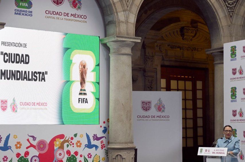 La ministra del Interior de México, Rosa Icela Rodríguez, habla durante la presentación de un programa con miras a la celebración del Mundial de 2026, el 7 de mayo de 2025. La ministra del Interior de México, Rosa Icela Rodríguez, habla durante la presentación de un programa con miras a la celebración del Mundial de 2026, el 7 de mayo de 2025.