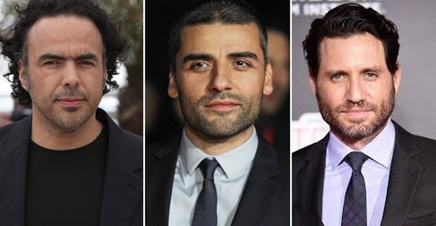 El mexicano Alejandro González Iñárritu, el guatemalteco Óscar Isaac y el venezolano Edgar Ramirez. (CORTESÍA)