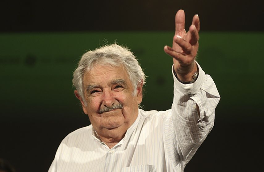 El expresidente de Uruguay José Mujica en la Universidad de Buenos Aires. (EFE)
