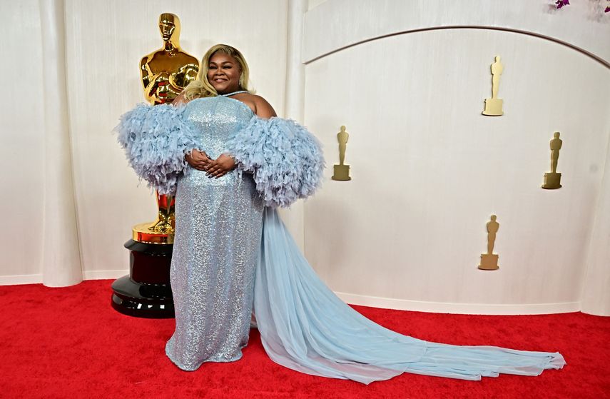 La actriz estadounidense DaVine Joy Randolph asiste a la 96ª edición de los Premios anuales de la Academia en el Dolby Theatre de Hollywood, California, el 10 de marzo de 2024.