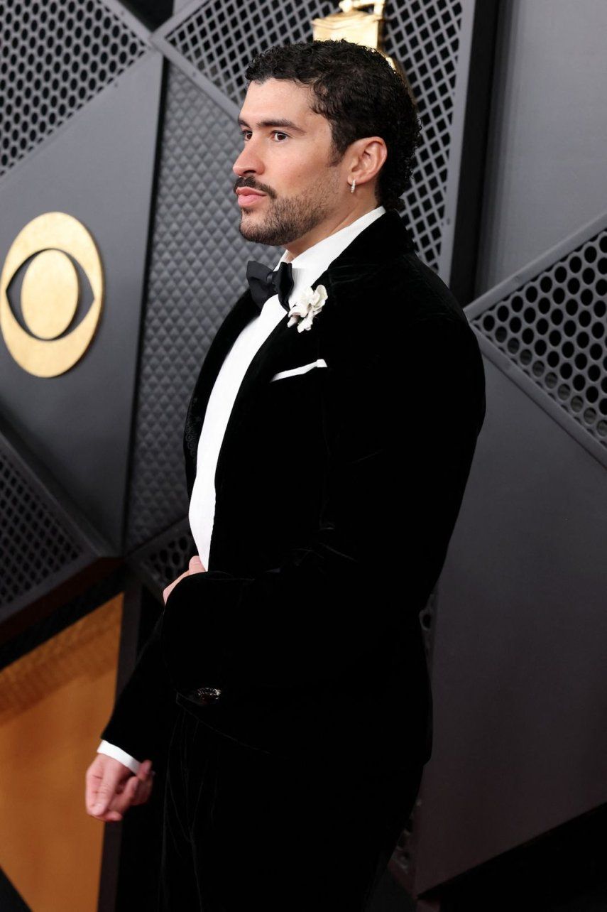 Bad Bunny asiste a la 68ª edición de los premios GRAMMY en el Crypto.com Arena el 1 de febrero de 2026 en Los Ángeles, California.