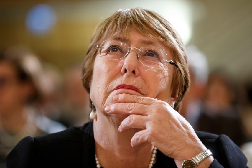 La alta comisionada de derechos humanos, Michelle Bachelet. 
