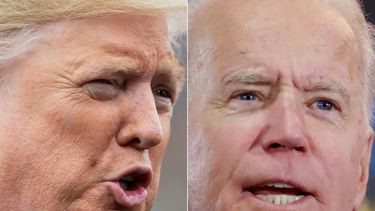 El presidente Donald Trump y el precandidato presidencial dem&oacute;crata Joe Biden.