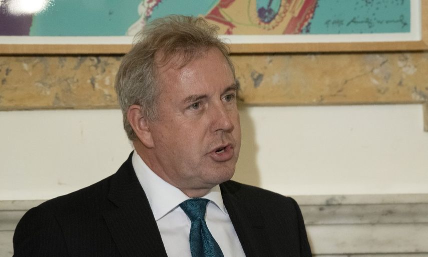 Fotograf&iacute;a del entonces embajador de Gran Breta&ntilde;a&nbsp;en Estados Unidos, Kim Darroch, tomada el 20 de octubre de 2017 en Washington.