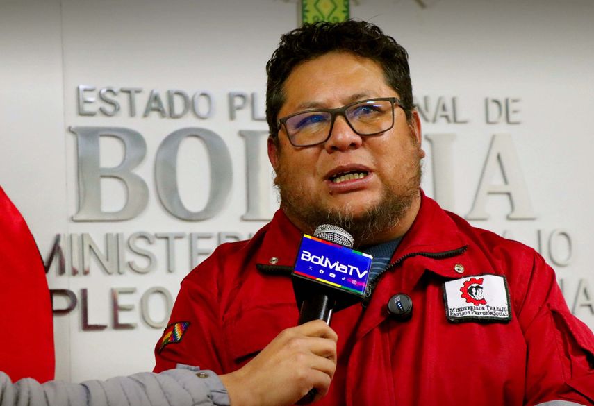 El ministro del Trabajo de Bolivia, Erland Rodríguez Lafuente