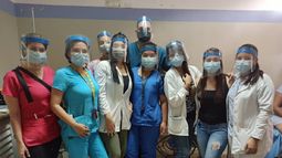 En el Hospital de Barcelona recibieron una dotaci&oacute;n de equipos de seguridad.&nbsp;