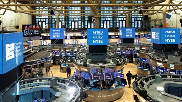 Vista general del piso de remates de la Bolsa de Nueva York.