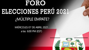 INTITUTO INTERAMERICANO PARA LA DEMOCRACIA, DIARIO LAS AMÉRICAS Y LA UNIVERSIDAD PERUANA DE CIENCIAS APLICADAS, ANALIZAN LAS ELECCIONES EN PERÚ 2021