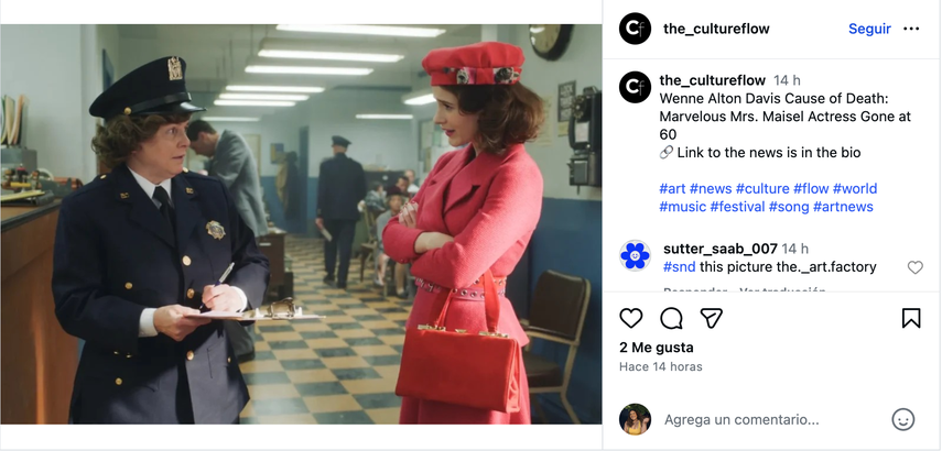 Captura de Pantalla de la serie The Marvelous Mrs. Maisel