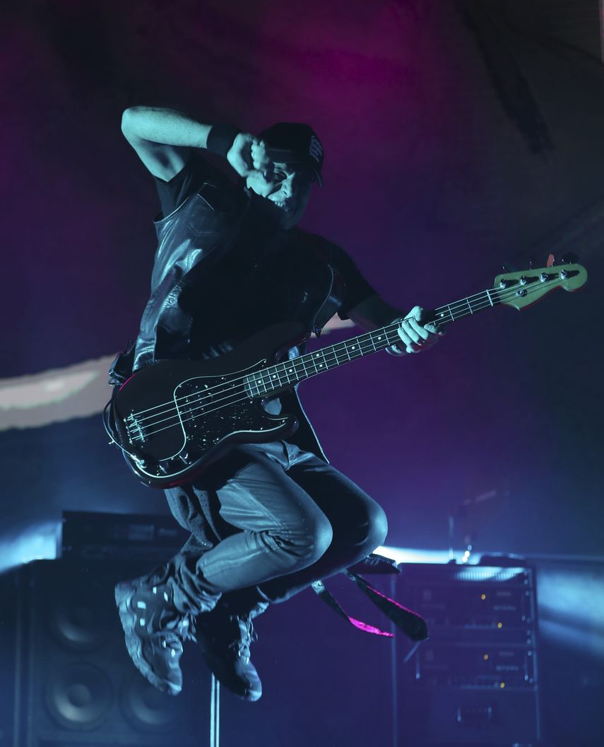 Zeta Bosio de Soda Stereo durante el primer concierto de su gira Gracias totales, el s&aacute;bado 29 de febrero del 2020 en Bogot&aacute;.&nbsp;