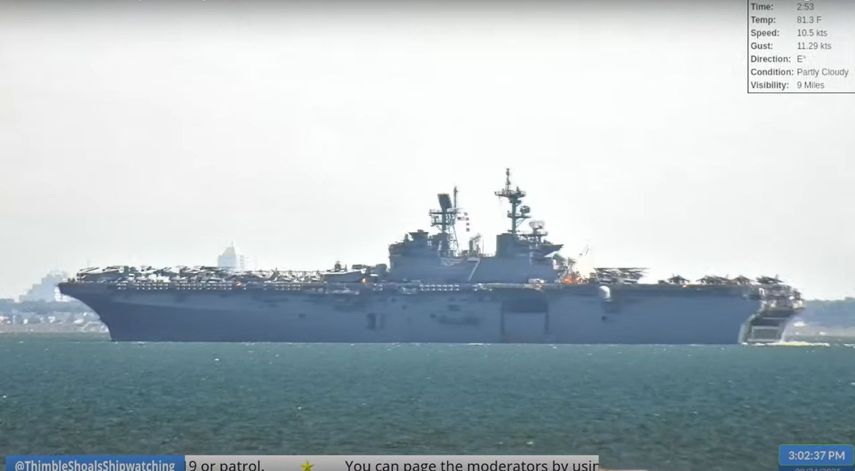 El buque de asalto anfibio USS Iwo Jima (LHD-7) de la @USNavy ha salido oficialmente de Norfolk rumbo a Venezuela.
