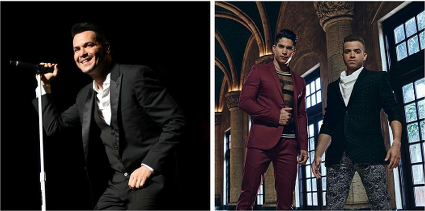 Los cantantes nominados Victor Manuelle y el duo Chino y Nacho. (INSTAGRAM)