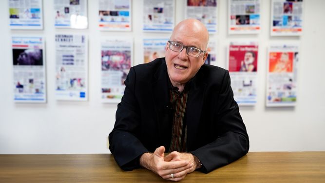 Orlando Gutierrez-Boronat, secretario nacional de la Asamblea de la Resistencia Cubana, en visita a DIARIO LAS AMÉRICAS