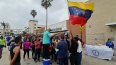 Un grupo de migrantes venezolanos reciben alimentos y asistencia en una iglesia localizada en el downtown de la ciudad de Texas, el 6 de mayo de 2023. &nbsp; &nbsp;