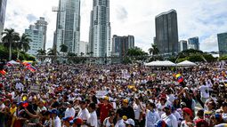 Florida, Estados Unidos. Venezolanos corearon consignas a favor de la libertad y en contra de la dictadura.&nbsp;