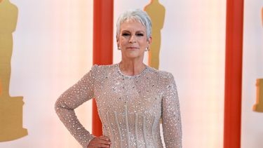 La actriz estadounidense Jamie Lee Curtis. Las estrellas asisten a la 95ª Entrega Anual de los Premios de la Academia en el Dolby Theatre de Hollywood, California, el 12 de marzo de 2023.