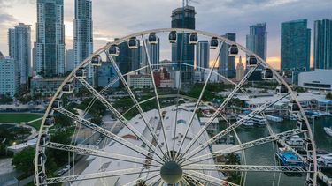 Vista área de la ciudad de Miami.