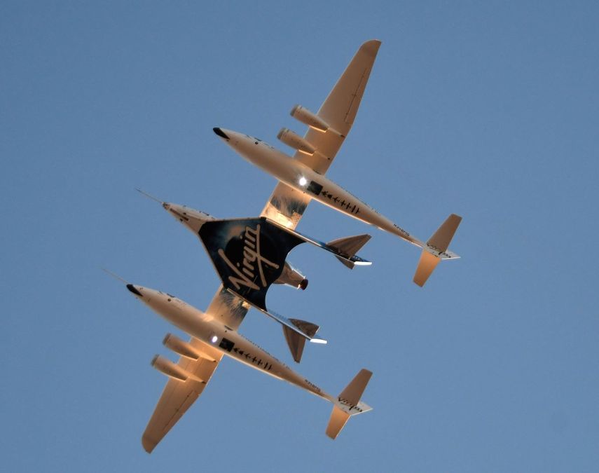 Un avión fabricado por Virgin Galactic.