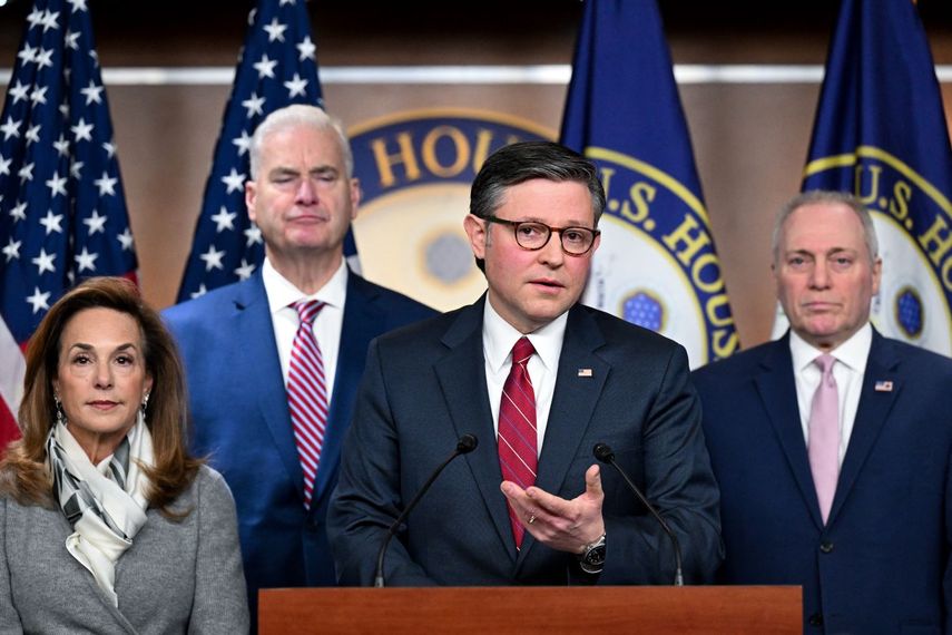 El presidente de la Cámara de Representantes Mike Johnson