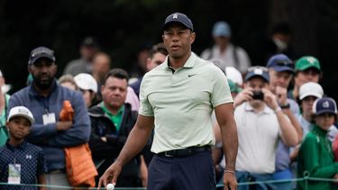 Tiger Woods durante una ronda de práctica previo al Masters de Augusta, el martes 5 de abril de 2022