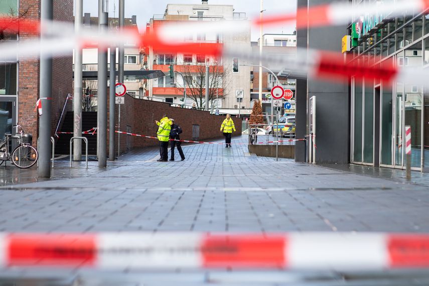 Cordón policial tras un atropello múltiple en el oeste de Alemania.